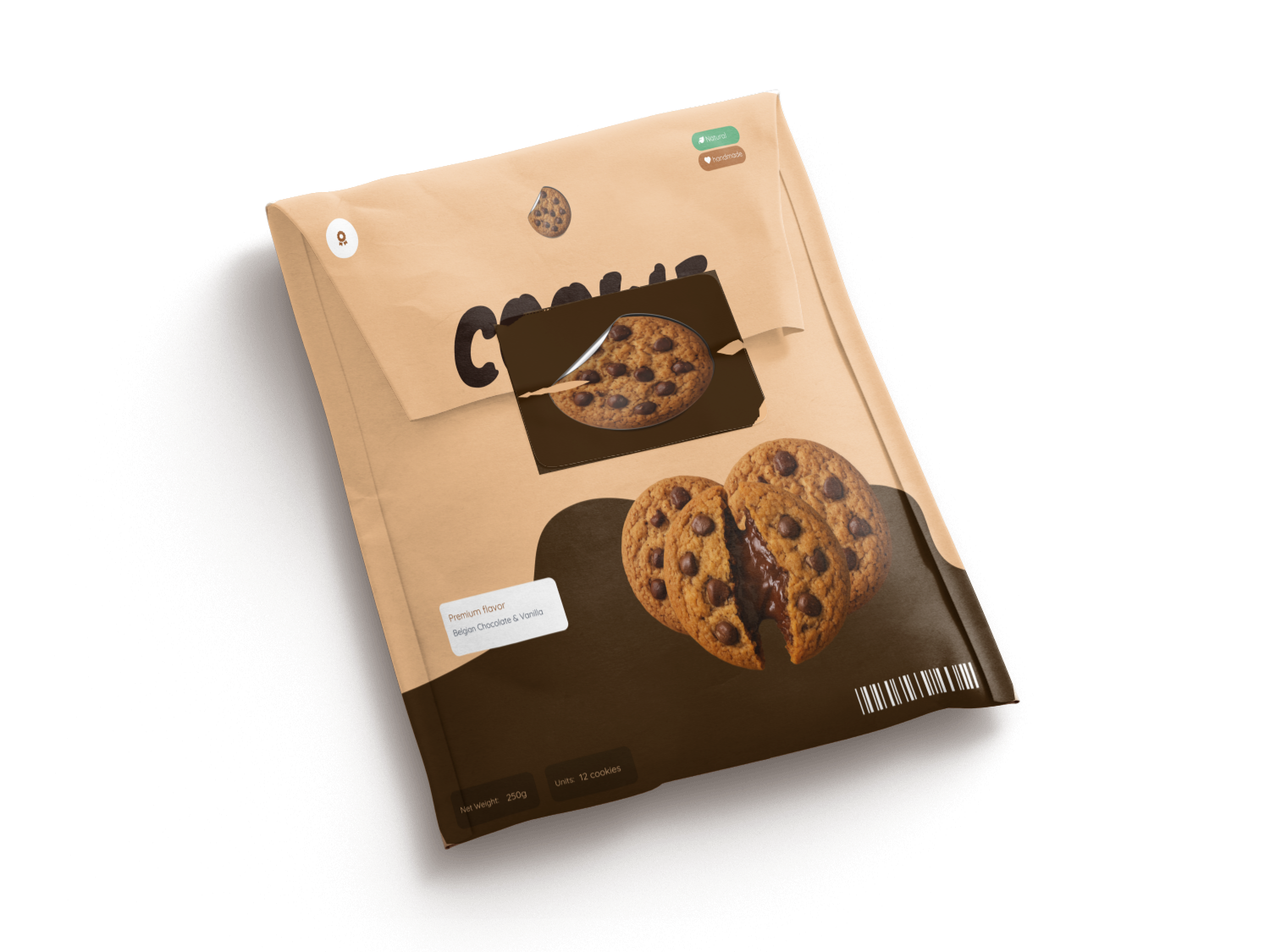 Rice Cookie with Chocolate