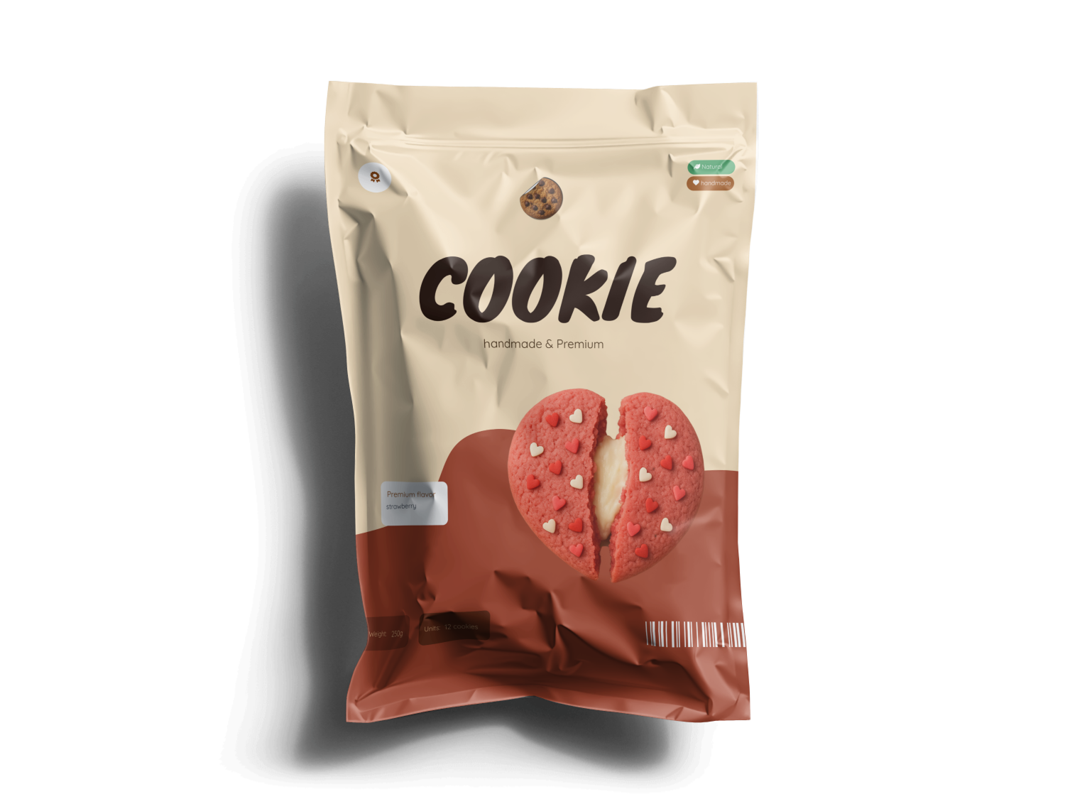 Stuffed Strawberry Cookie